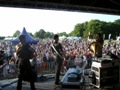 Londons Regents Park Green Fair festival, 2011. Doing monitors while Gypsey Hill are on stage.